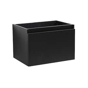 Mezzo 30 in. Modern Wall Hung Bath Vanity Cabinet Only in Black