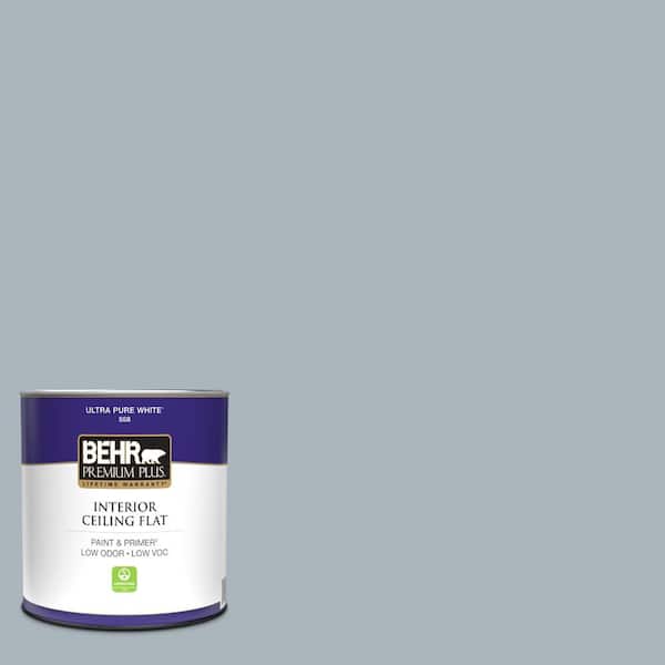 1 qt. #N490-3 Shaved Ice Ceiling Flat Interior Paint