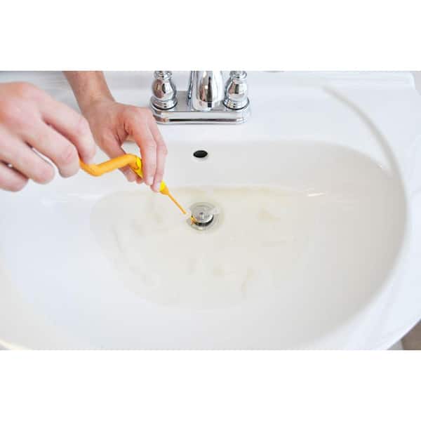Slim Drain Anti-Clog Weasel Hair Removal Tool Flexible Wand Sink & Bathtub 