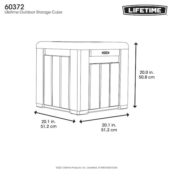 Lifetime 60372U Outdoor Storage Cube Deck Box for Patio Furniture Cushions,  Toys, Garden Tools, Pool Accessories, Gray - Yahoo Shopping