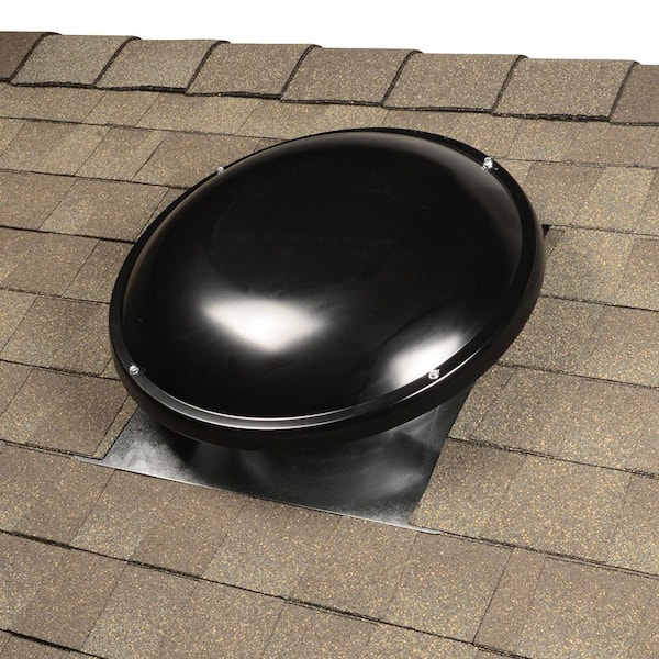 Master Flow 1500 CFM Black Power Roof Mount Attic Fan with