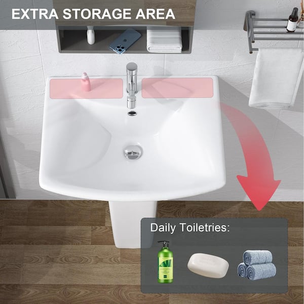 How to Store Toiletries With a Pedestal Sink