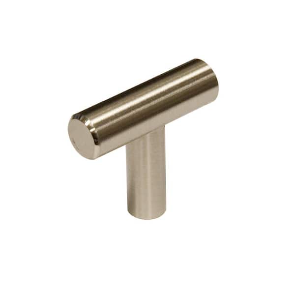 Richelieu Hardware Washington Collection 1-9/16 in. (40 mm) x 1/2 in. (12 mm) Brushed Nickel Contemporary Cabinet Knob