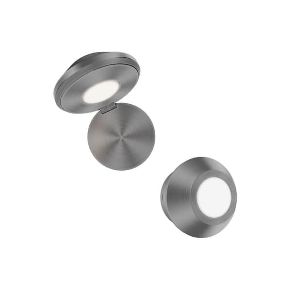 Flipside 1-Light Brushed Nickel Hardwired Swing Arm Wall Lamp 3000K