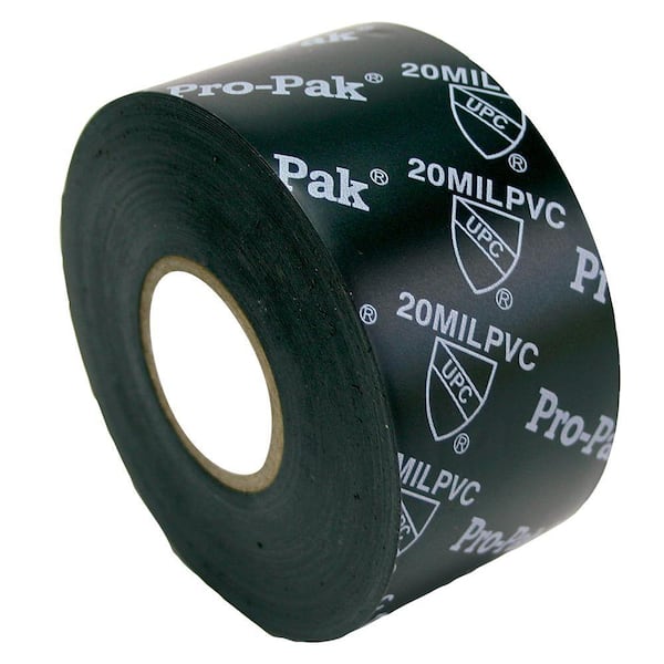 ProTapes Pro 603 Rubber Pipe Wrap Tape with PVC Backing 100 Length x 2 Width 10 mil Thick Pack of 1 White 