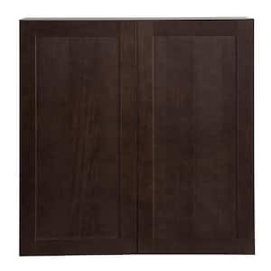 Edson Shaker Assembled 36x36x12.5 in. Wall Cabinet in Dusk
