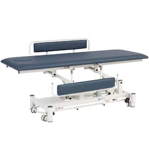 3 in. Thick 70 in. Mobile Hi-Lo Patient Single Mattress Adjustable Treatment Table with Padded Side Rails