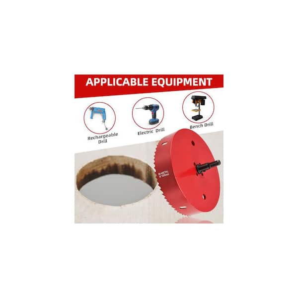 155mm HSS Bi-Metal Hole Saw for Wood Drilling Cutter with Pilot