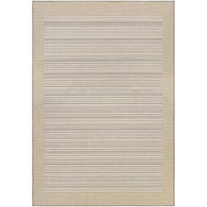 Monaco Bowline Cocoa Natural-Ivory 4 ft. x 5 ft. Indoor/Outdoor Area Rug
