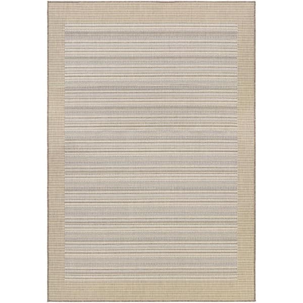 Monaco Bowline Cocoa Natural-Ivory 4 ft. x 5 ft. Indoor/Outdoor Area Rug