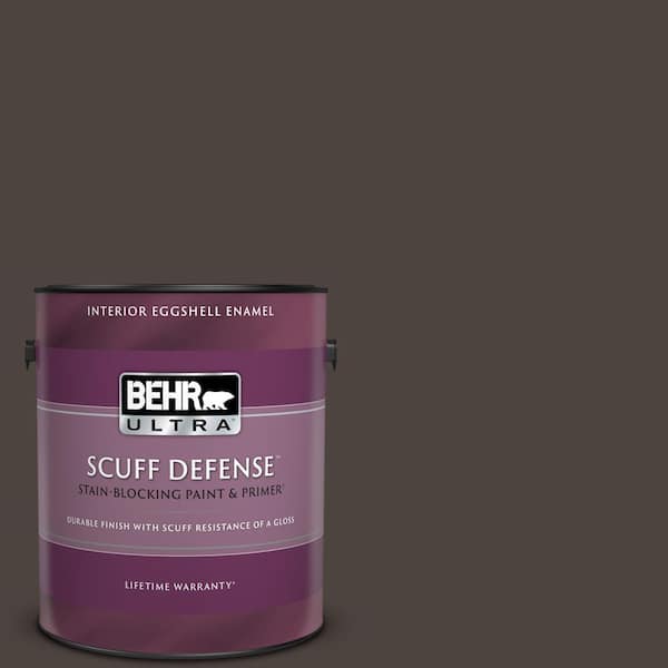 BEHR ULTRA 1 gal. #PPU5-01 Espresso Beans Extra Durable Eggshell Enamel Interior Paint & Primer