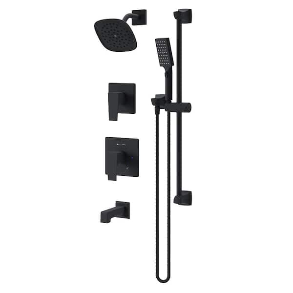 Verity 2-Handle Tub and Shower and Hand Shower Trim Kit - 1.5 GPM (Valve Not Included)