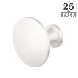 Refined 1-3/16 in. Satin Nickel Classic Round Cabinet Knob (25-Pack)