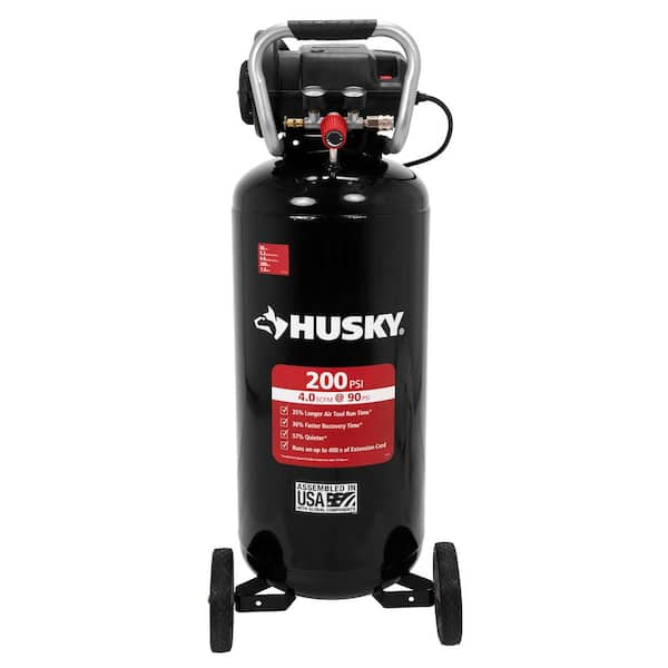 Husky 20 Gal. 200 PSI Oil Free Portable Vertical Electric Air Compressor