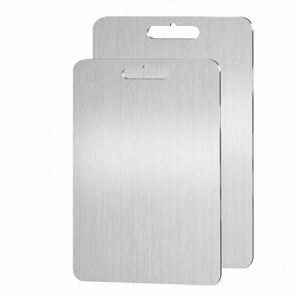 Titanium Cutting Board 2-Pack, Double-Sided Food-Grade Kitchen Boards for Meats, Fruits and Vegetables