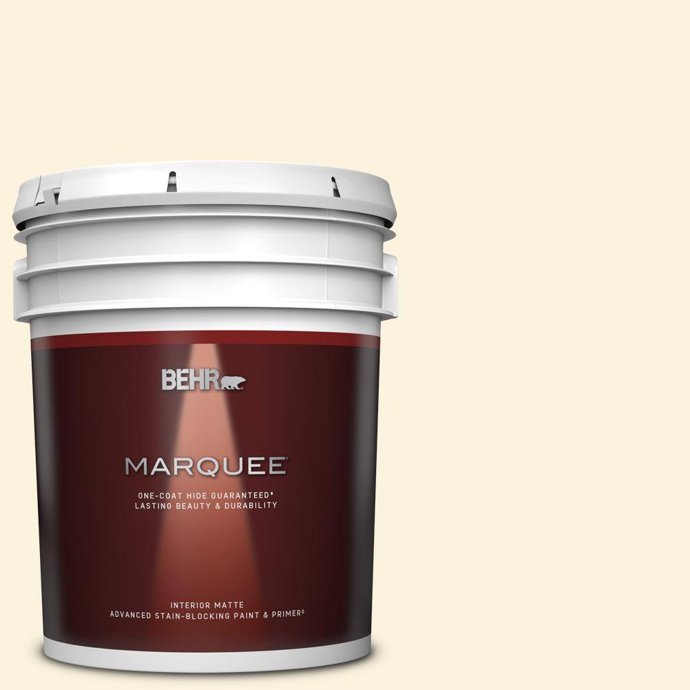 BEHR MARQUEE 5 gal. M2901 Thickened Cream Matte Interior Paint
