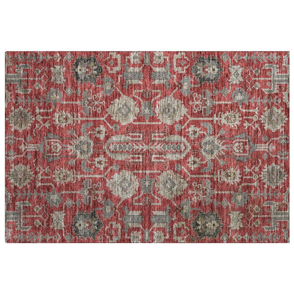 Dream Shag Premium Machine Washable Abstract ADS697 Red 2 ft. x 3 ft. Accent Rug price history on PriceWatchPro