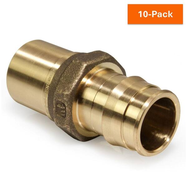 thumbnail interactive-video image 1 of 30-Pack 1/2 X 1/2 PEX Crimp Couplings – Lead-Free Brass Fittings By PAKA TOOLS 1 of 6