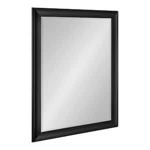 Scoop 25.75 in. W x 31.75 in. H Black Rectangle Traditional Framed Decorative Wall Mirror