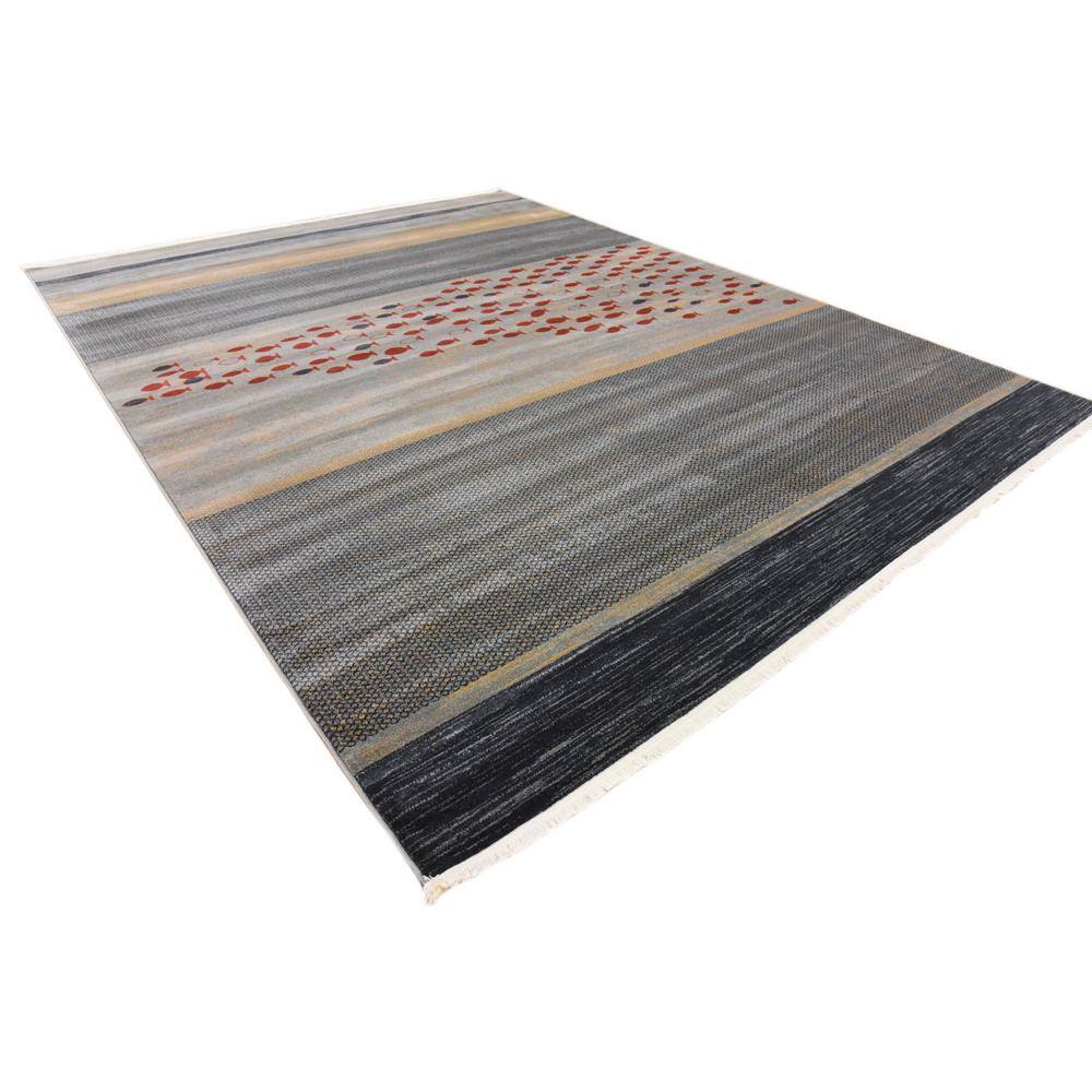 Coastal Charm Blue Stripe Indoor Rug - 9' x 12' Easy Care