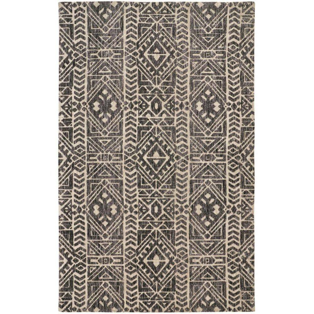 4 ft. x 6 ft. Gray, Ivory Striped Area Rug price history on PriceWatchPro