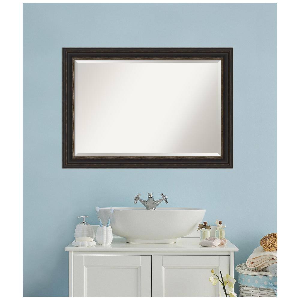 Accent Bronze Rectangular Bathroom Vanity Mirror 41 x 29 Inches