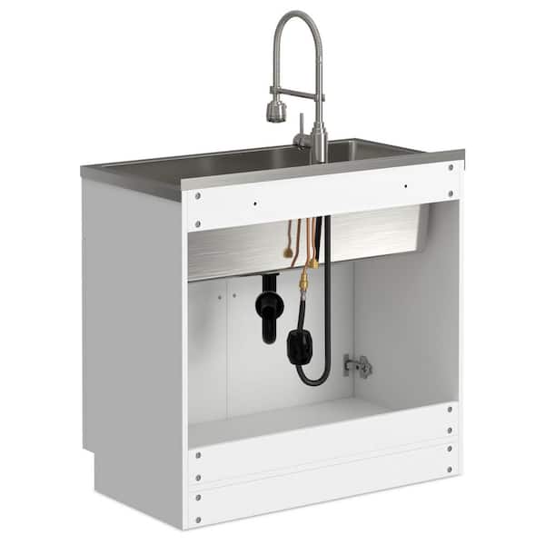 Sua♥ Simpli Home Hennessy All-In-One 36 in. Drop-In Utility Laundry