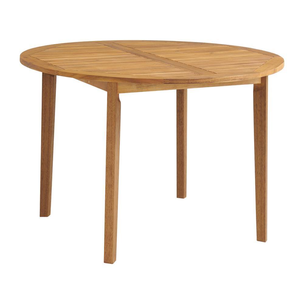 Alaterre Furniture Manchester Acacia Wood 29 in. H Round Dining Table