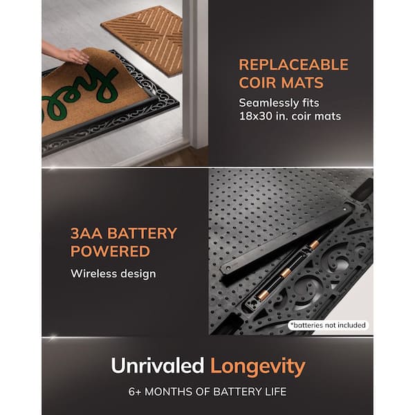 Anji Mountain BriteStep Black Mat 38 in. x 26.5 in. Pressure