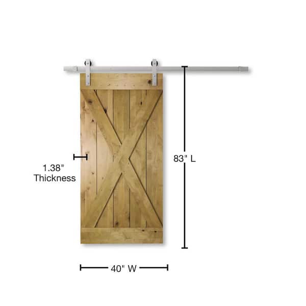 Bolzano Solid Core Wood Barn Door, How To Make A Sliding Door For Under $40