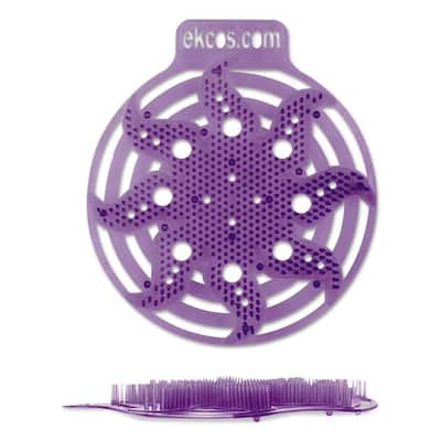 Lavender Scent Purple ekcos Power Urinal Screen (10-Pack)