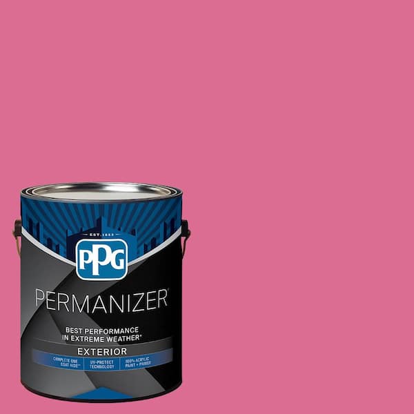PERMANIZER 1 gal. PPG1181-6 Paris Pink Satin Exterior Paint