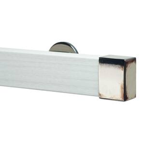 Art Decor Kontur Wood 84 In Non Adjustable Single Traverse Window Curtain Rod Set In Monaco With Burnt Nickel Endcaps I 04 0072 Mc Bn The Home Depot