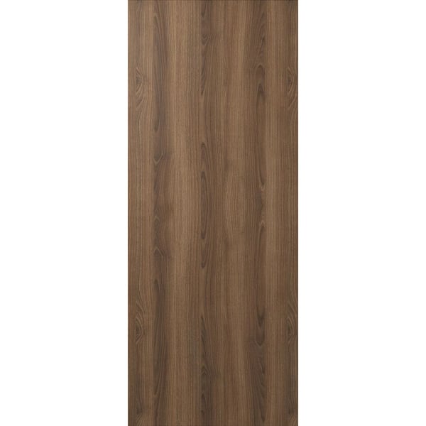 Optima N 24 in. х 84 in. No Bore Solid Composite Core Pecan Nutwood Wood Interior Door Slab