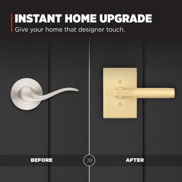 Kwikset Prava Satin Brass Half Dummy Door Handle 788PVL RCT 4 CP