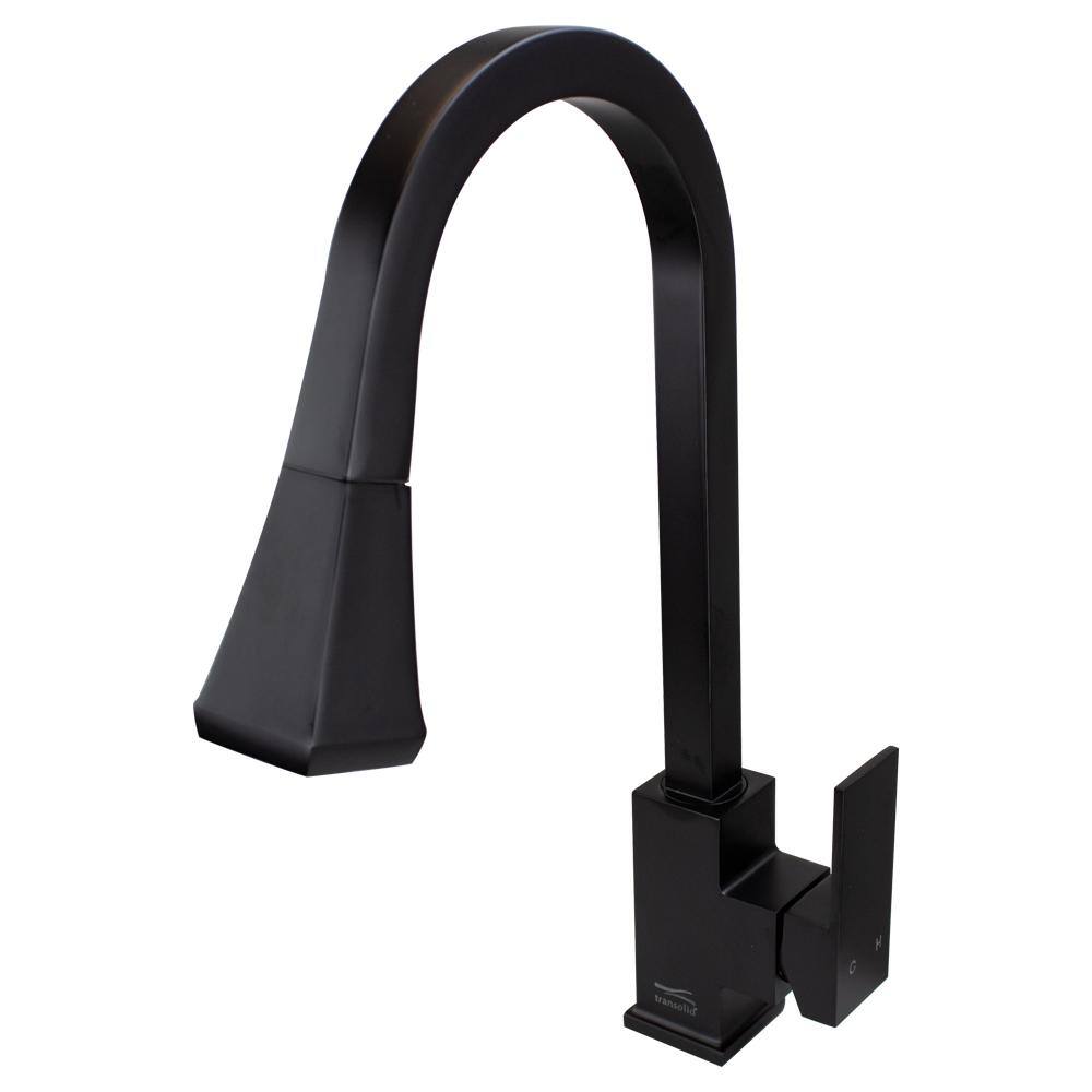 Kent Single-Handle Pull-Out Sprayer Kitchen Faucet in Matte Black price history on PriceWatchPro