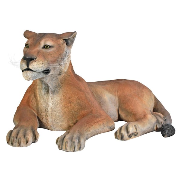 Design Toscano 26 in. H The Grand-Scale Wildlife Animal Collection Lioness Lying Down Statue
