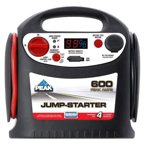 Peak 600 300-Amp Jump Starter PKC1J6 - The Home Depot