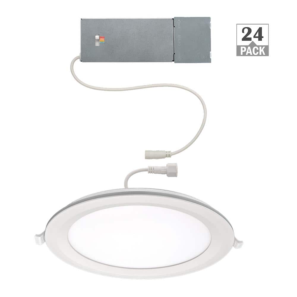 8 in. Canless Integrated LED Recessed Light Trim 1800 Lumens Adjustable CCT