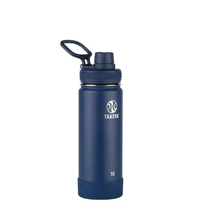 Thermos 2465ssb6 18 Ounce Vacuum-Insulated Stainless Steel Hydration Bottle (Slate Blue)