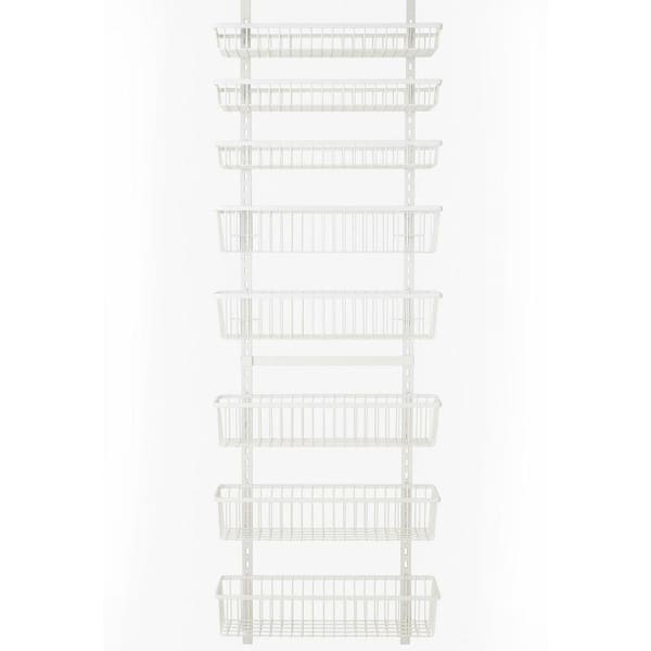 Lynzavix 9-Shelf White Adjustable Heavy-Duty Wall Mounted Over the