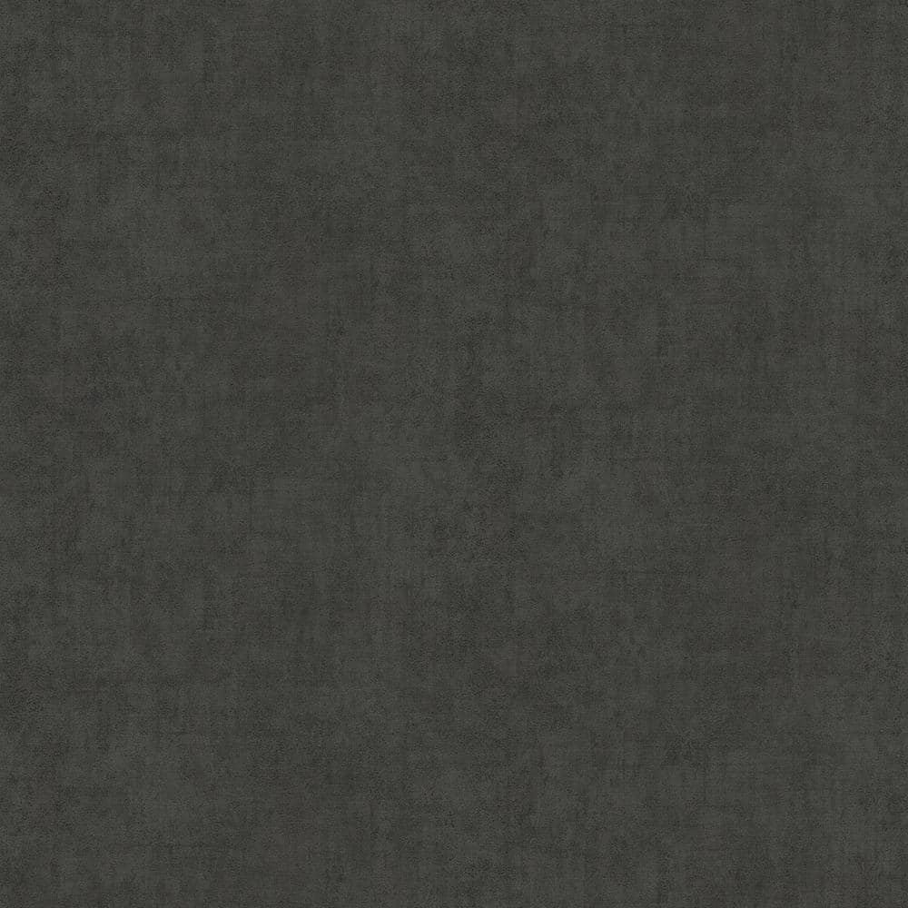 Carrero Black Plaster Texture Non-Pasted Vinyl Wallpaper