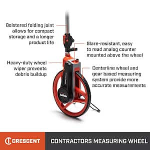 12.5 in. Contractors Measuring Wheel