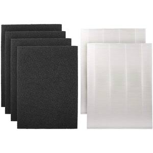 Filter by LifeSupplyUSA 4 pack Replacement HEPA and Carbon filter set fits Blueair Sense and Blueair Sense 