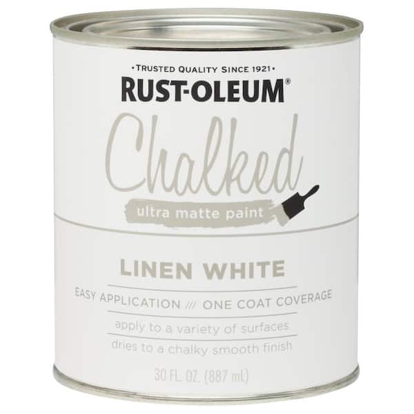 My chalk paint recipe! 1. Rust-Oleum linen white From Home Depot