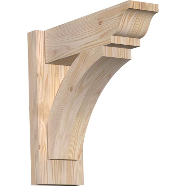 Ekena Millwork 6 in. x 16 in. x 16 in. Douglas Fir Thorton Traditional Smooth Outlooker