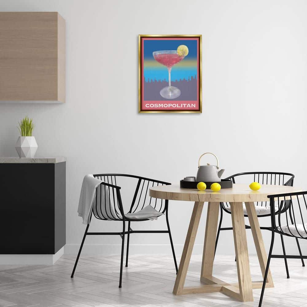 Cosmopolitan Over Cityscape by Matthew Piotrowicz Gold Floater Frame Food Graphic Art Print 21 in. x 17 in. price history on PriceWatchPro