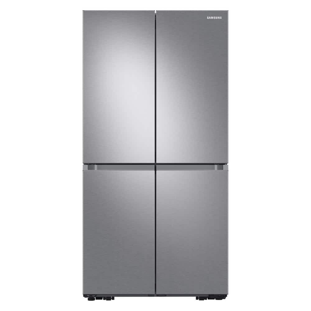 Samsung 22.9 cu. ft. 4-Door Flex French Door Smart Refrigerator in Fingerprint Resistant Stainless Steel, Counter Depth