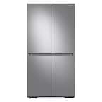 23 cu. ft. 4-Door Flex French Door Refrigerator in Stainless Steel, Counter Depth