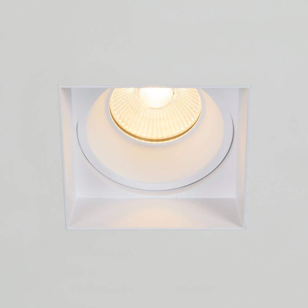 4" White Aluminum Trimless Recessed LED Downlight